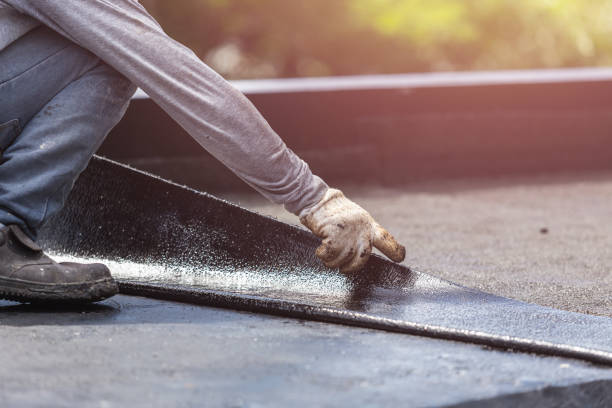 Professional Basement Waterproofing technician working in New London, WI